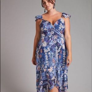 Anthropologie | RUFFLED MIDI DRESS | 16W